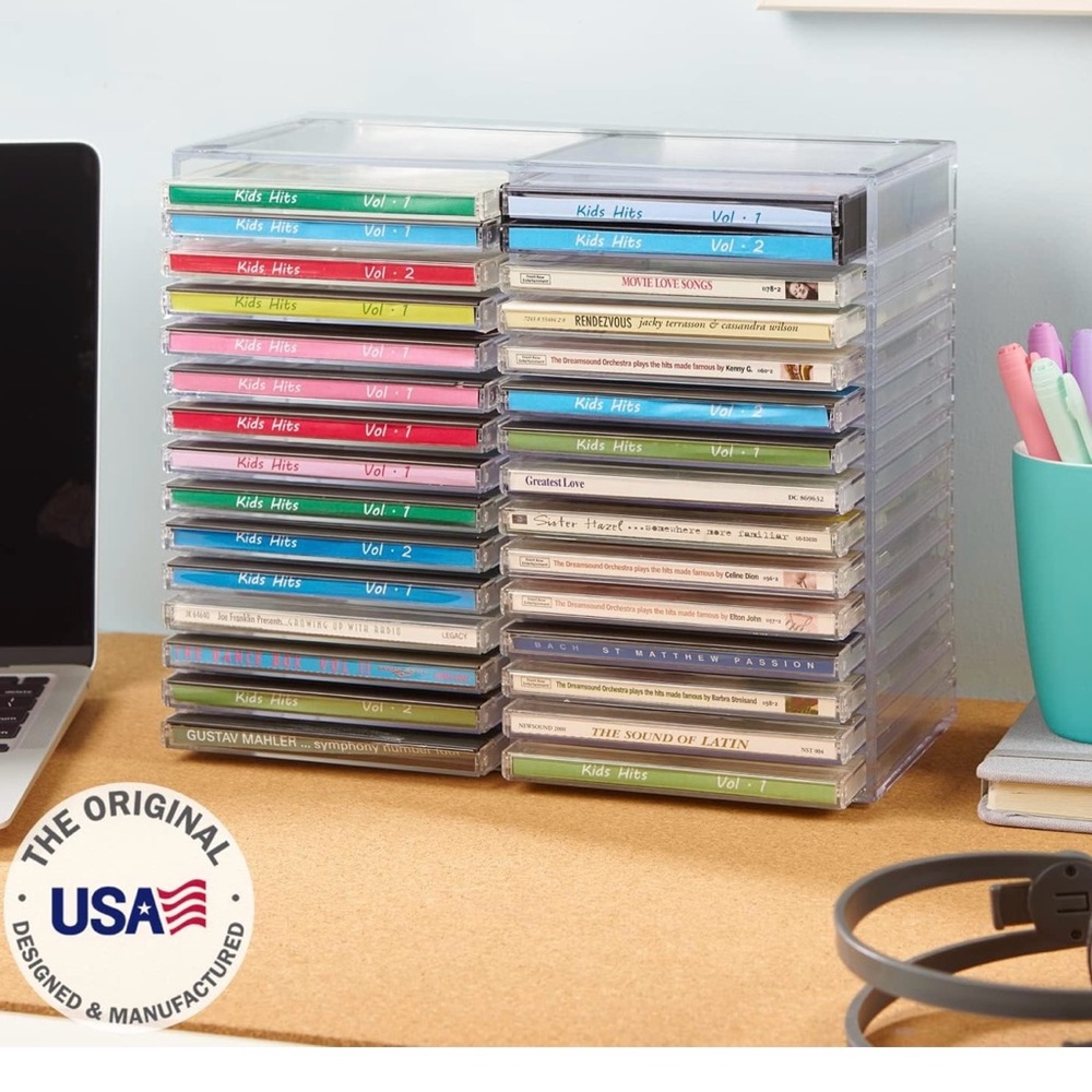 Stackable CD Storage Organizer - Picture 4 of 5